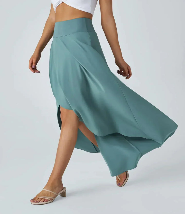 Sia – High-Waisted Maxi Skirt with Built-In Shorts