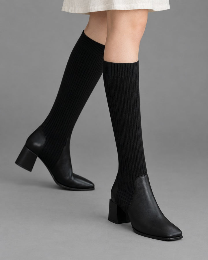 Odessa | Block Heel Knee Boots