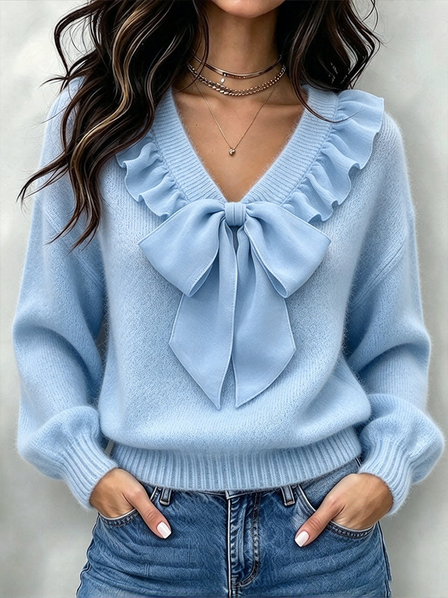 Flossie | Bow Knit Sweater
