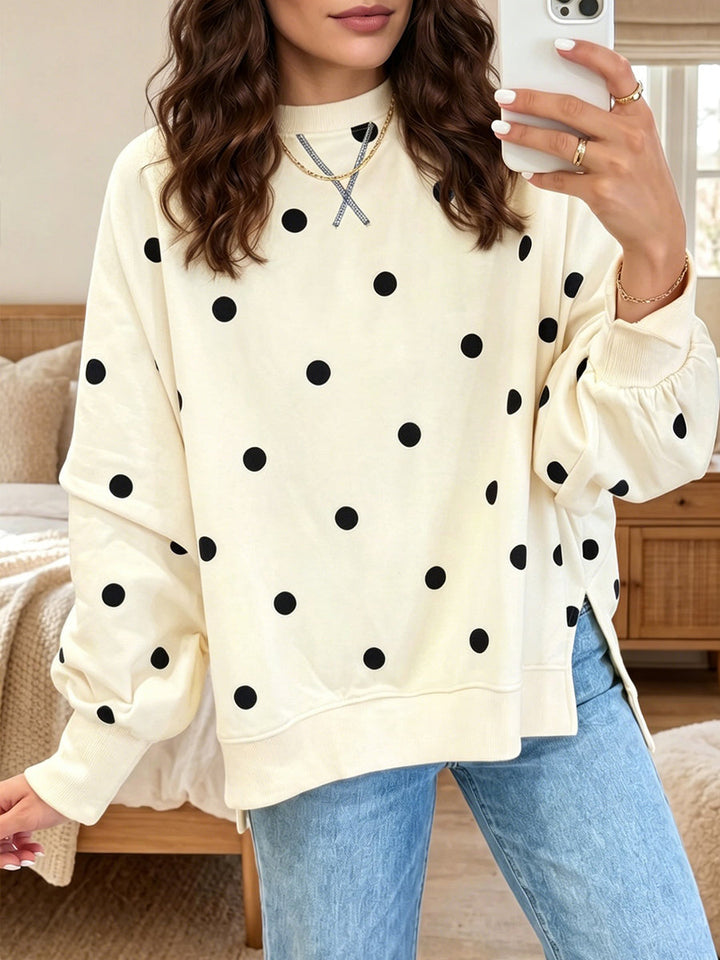 Nannette | Polka Dot Sweatshirt