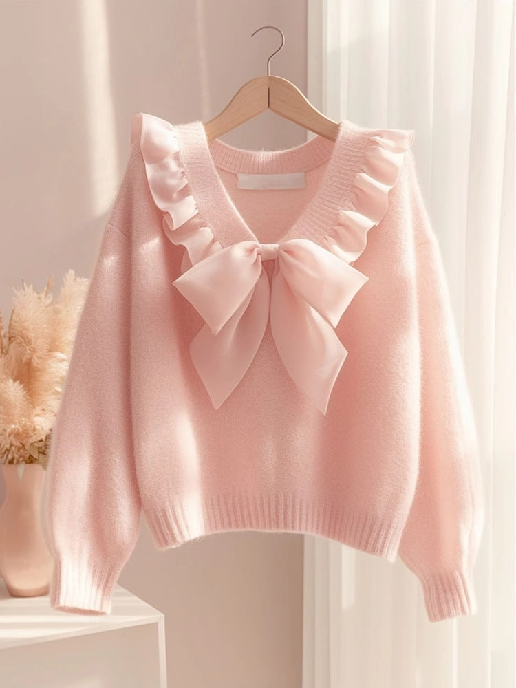 Flossie | Bow Knit Sweater