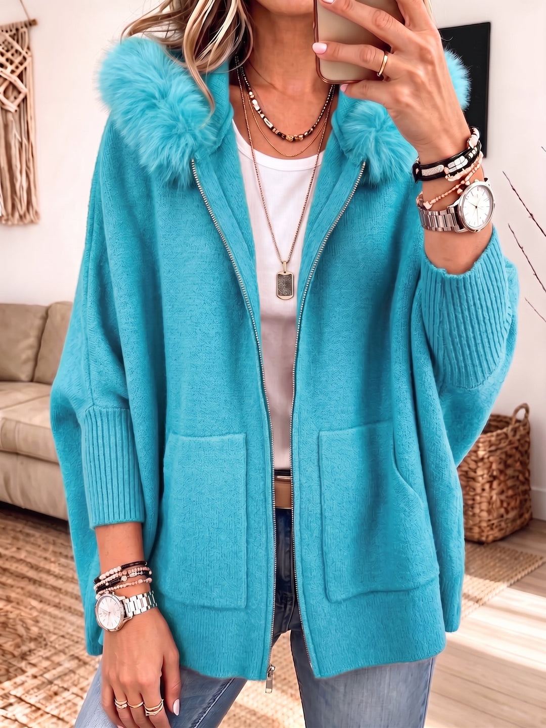 Bailey | Hooded Zip Cardigan