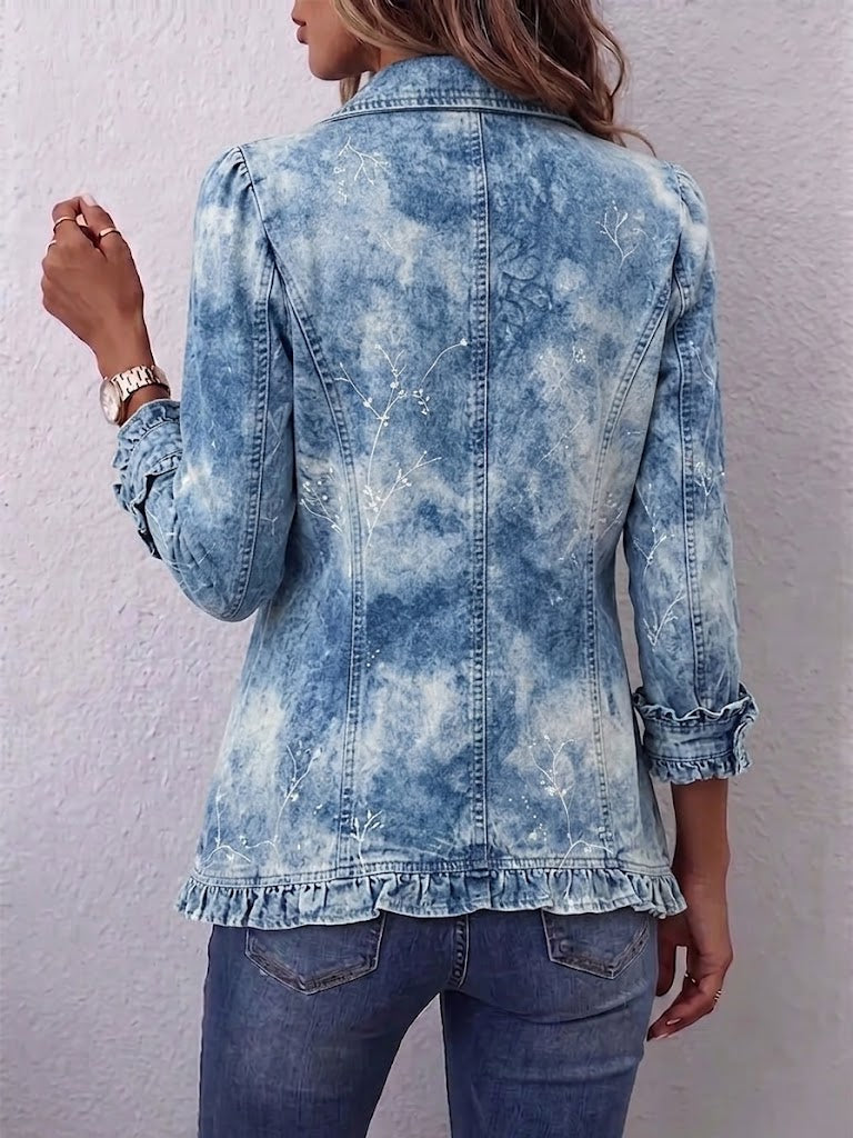 Candida | Botanical Print Ruffle Jacket