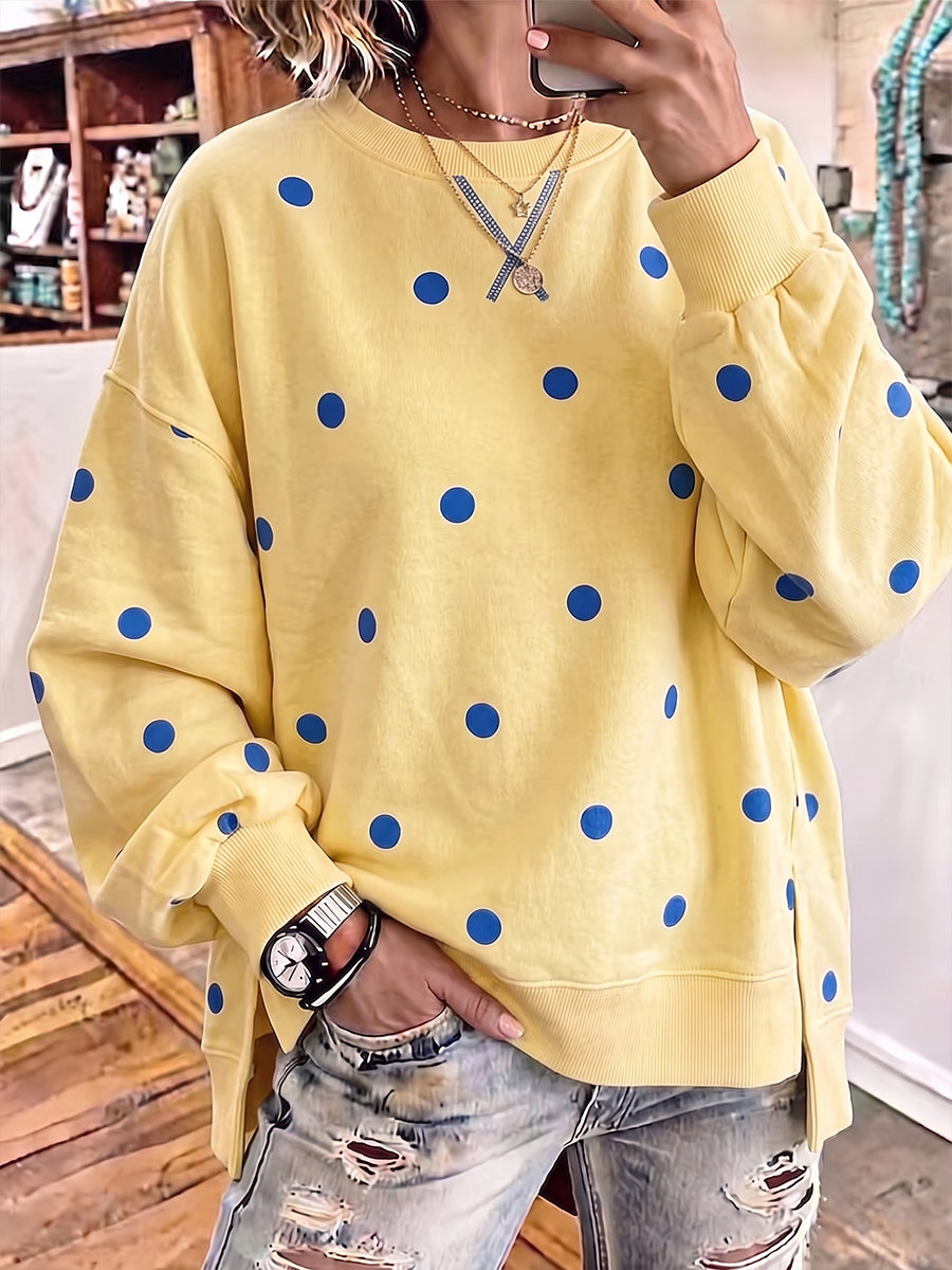 Nannette | Polka Dot Sweatshirt