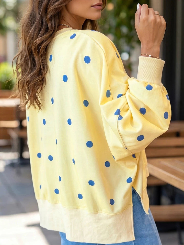 Nannette | Polka Dot Sweatshirt