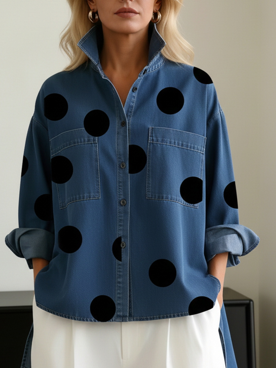 SUZY | POLKA DOT OVERSHIRT