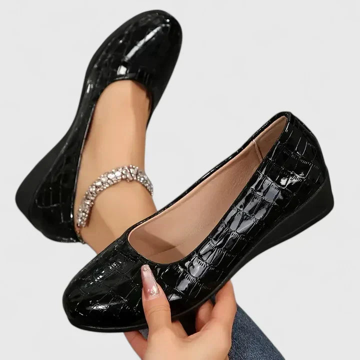 Stacy | Slip On Wedge Shoes