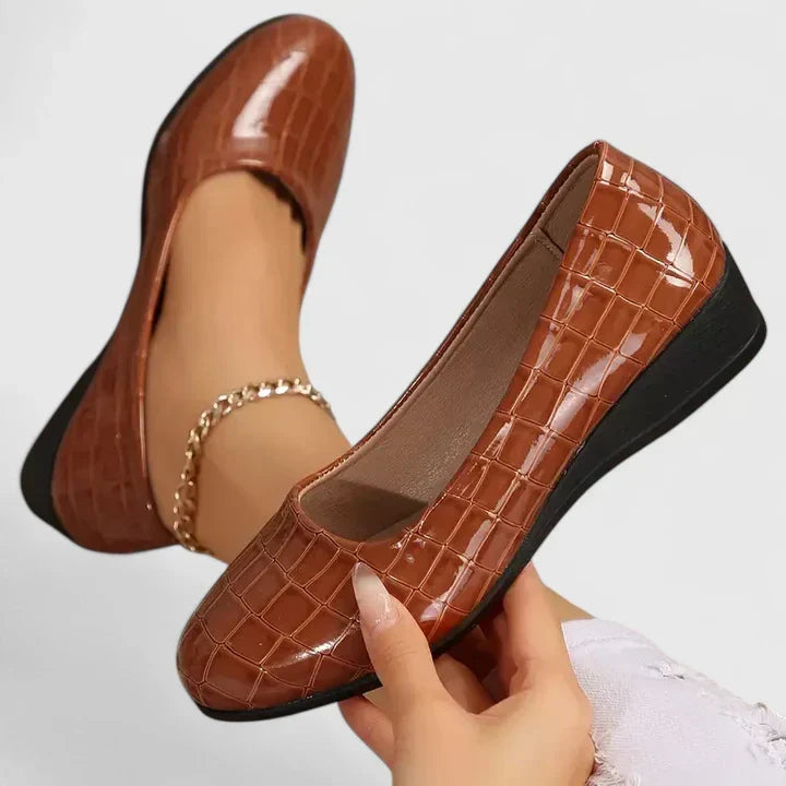 Stacy | Slip On Wedge Shoes