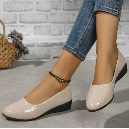 Stacy | Slip On Wedge Shoes