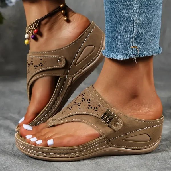 Lillian – Orthopedic Support Wedge Sandal