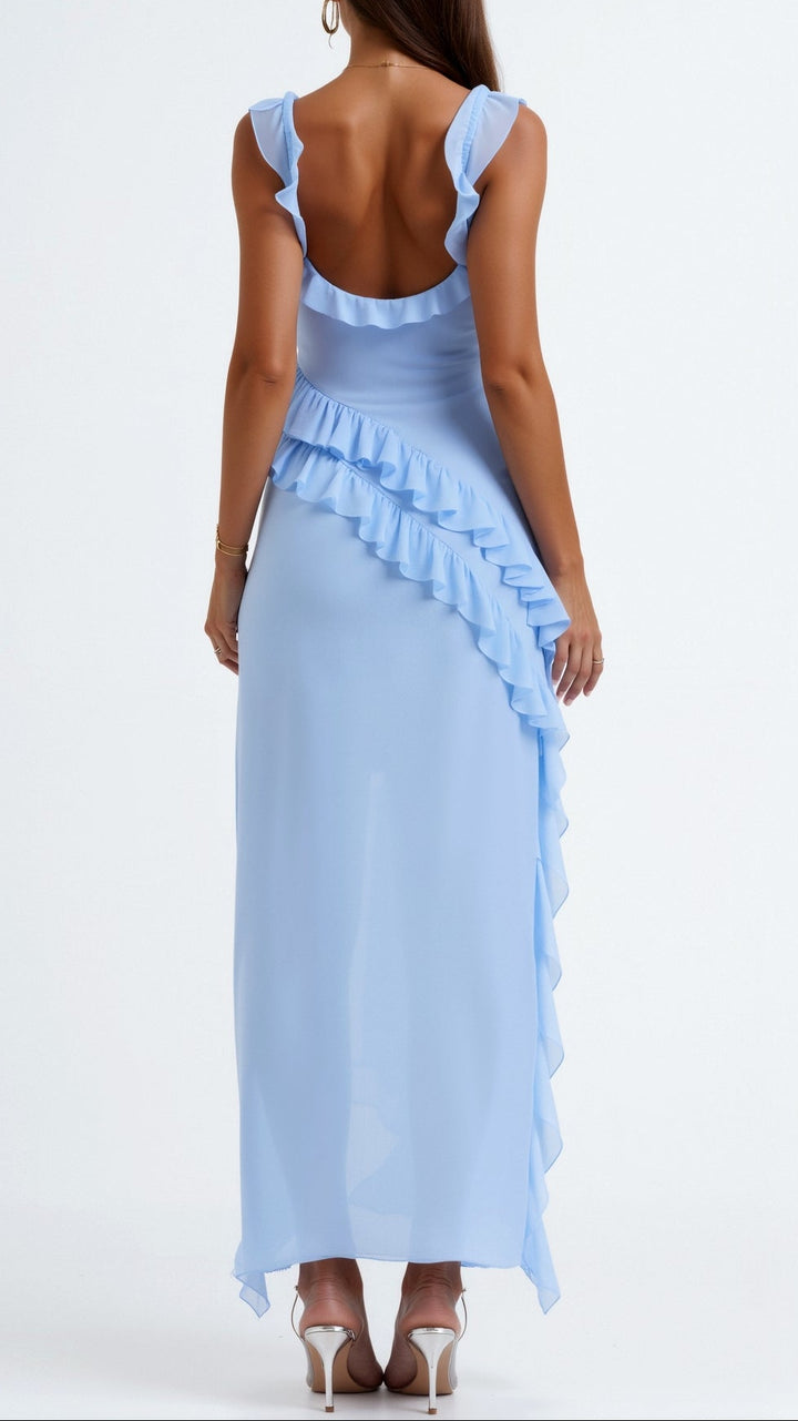 SUSAN | RUFFLED MAXI DRESS