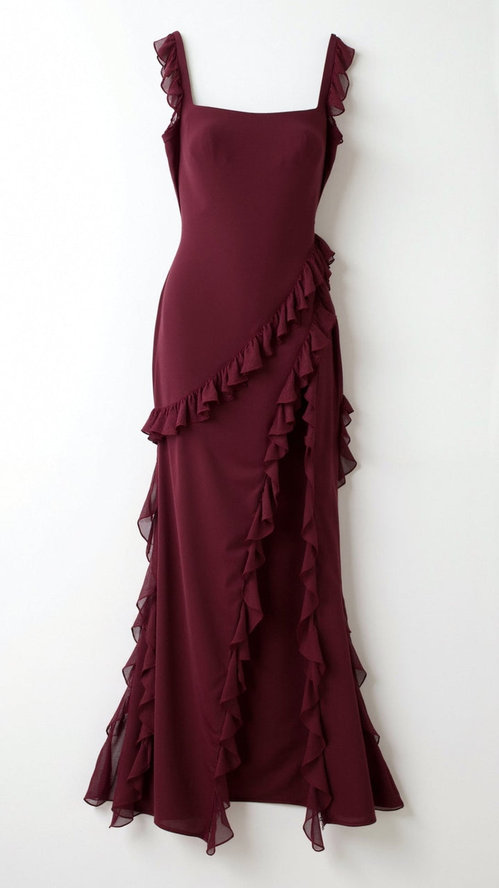 SUSAN | RUFFLED MAXI DRESS