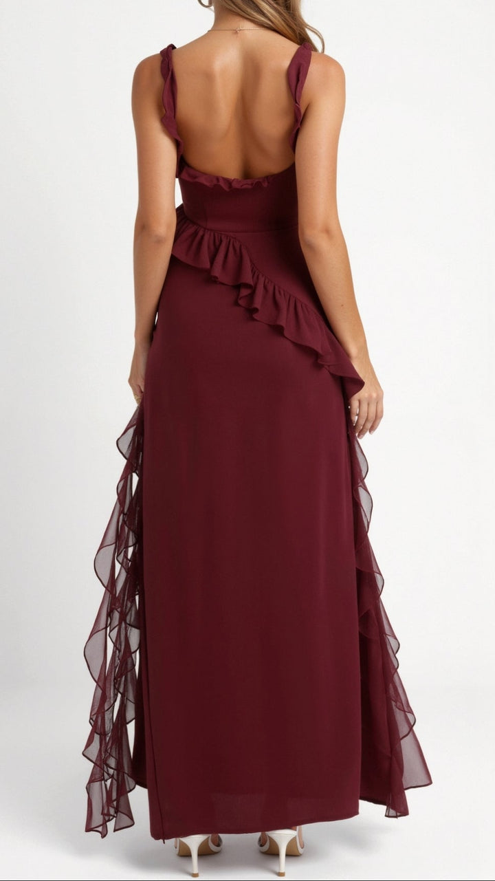 SUSAN | RUFFLED MAXI DRESS