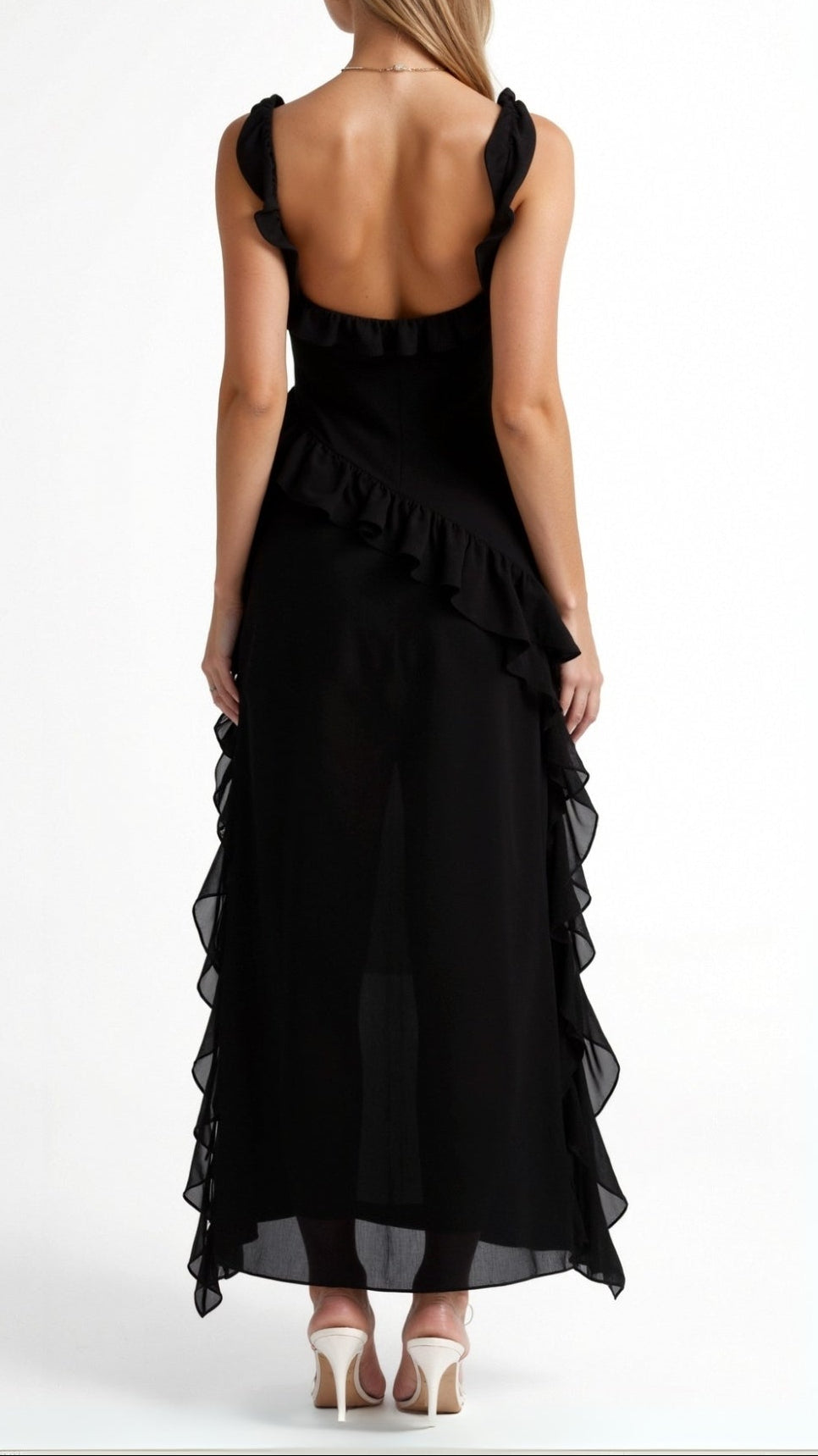 SUSAN | RUFFLED MAXI DRESS