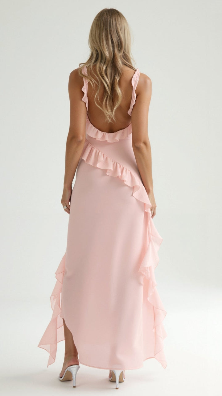 SUSAN | RUFFLED MAXI DRESS