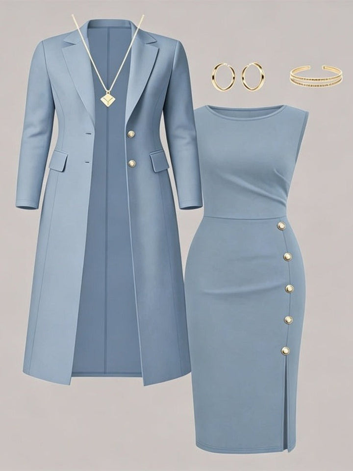Santina | Long Blazer Dress Set