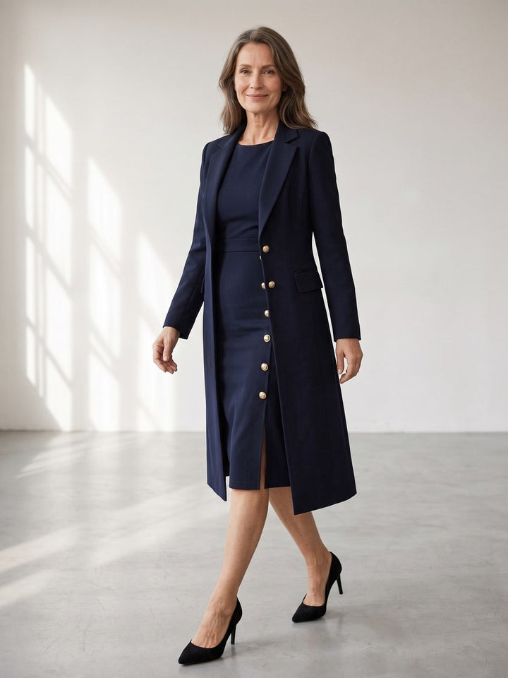 Santina | Long Blazer Dress Set