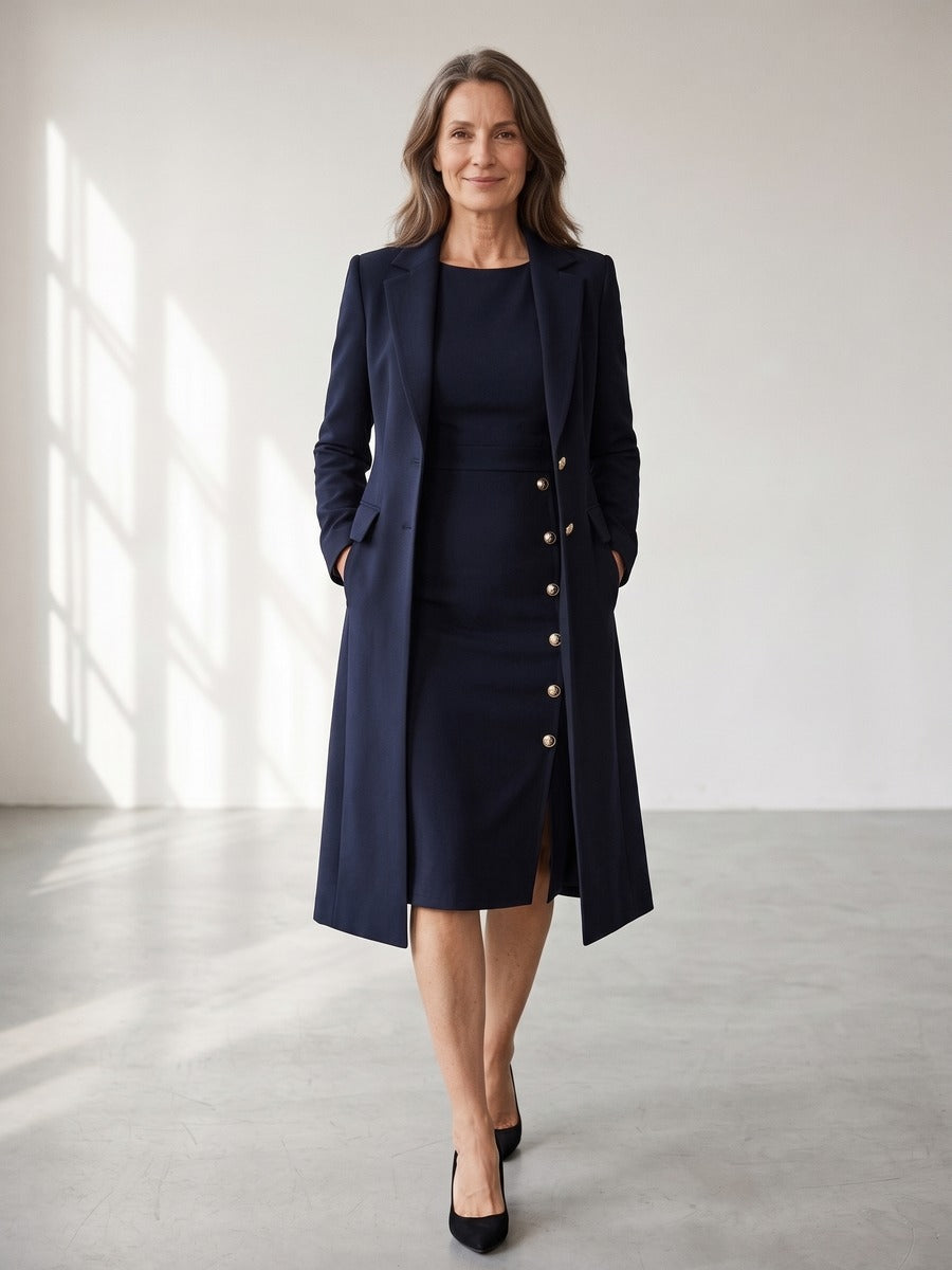 Santina | Long Blazer Dress Set