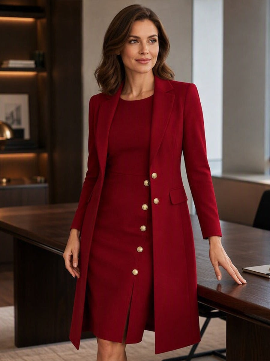 Santina | Long Blazer Dress Set