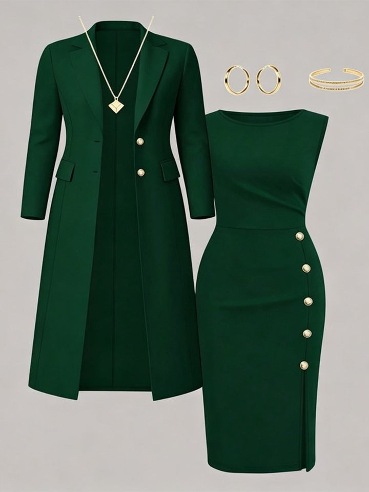 Santina | Long Blazer Dress Set