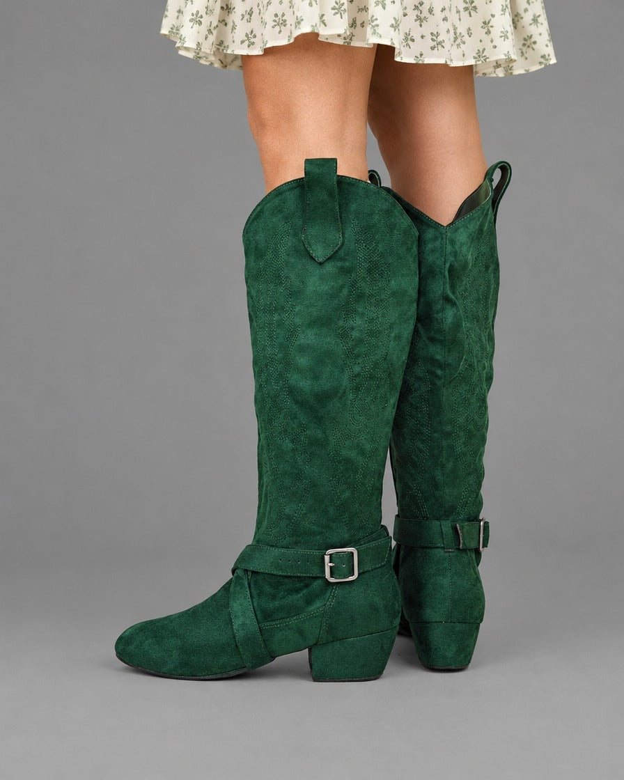 Selma | Low Heel Western Boots