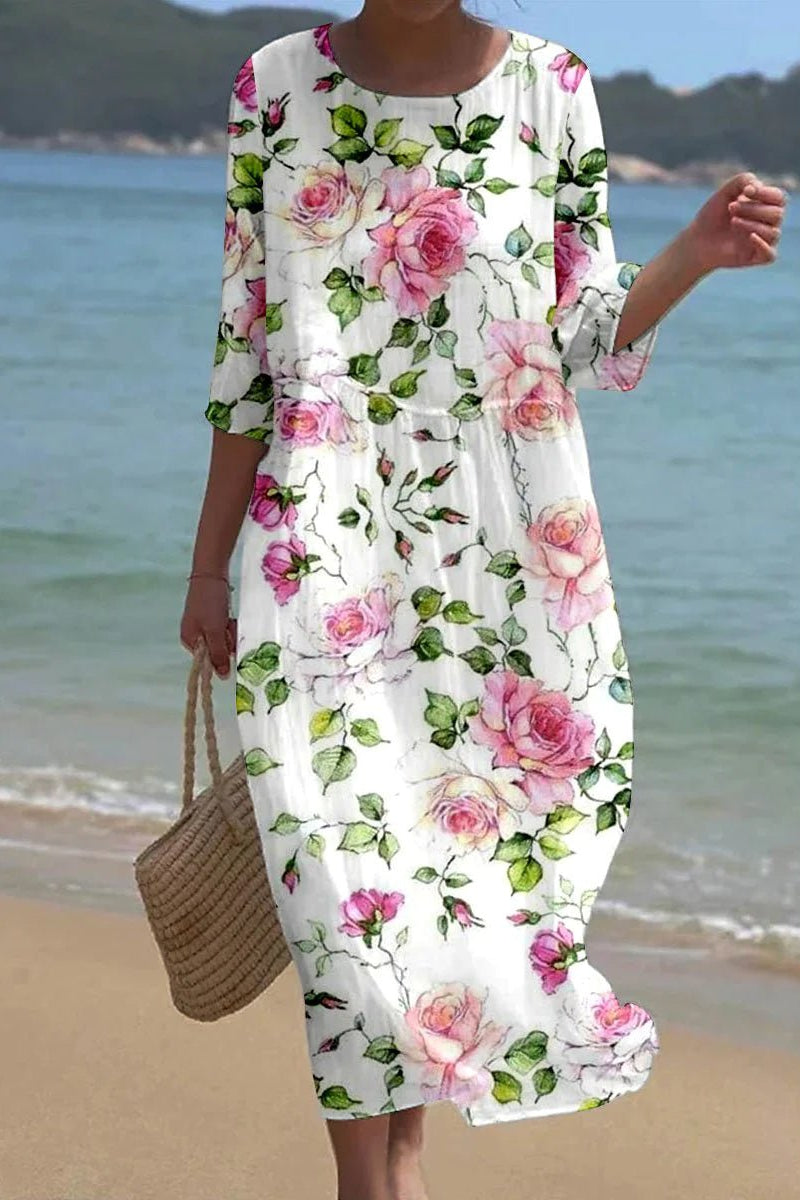 Kira – Floral Midi Dress