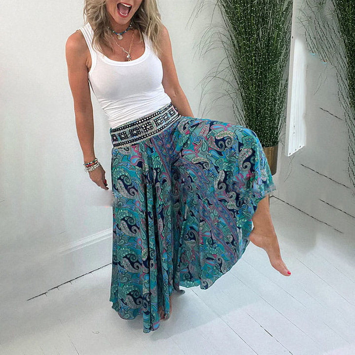 Gabrielle – Wide-Leg Boho Palazzo Pants