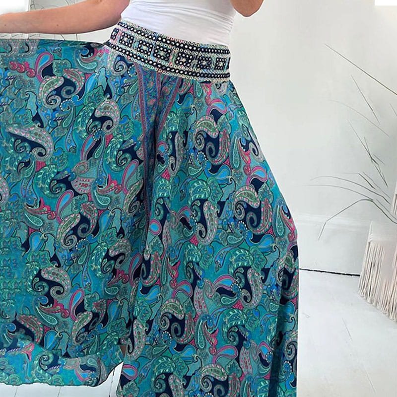 Gabrielle – Wide-Leg Boho Palazzo Pants
