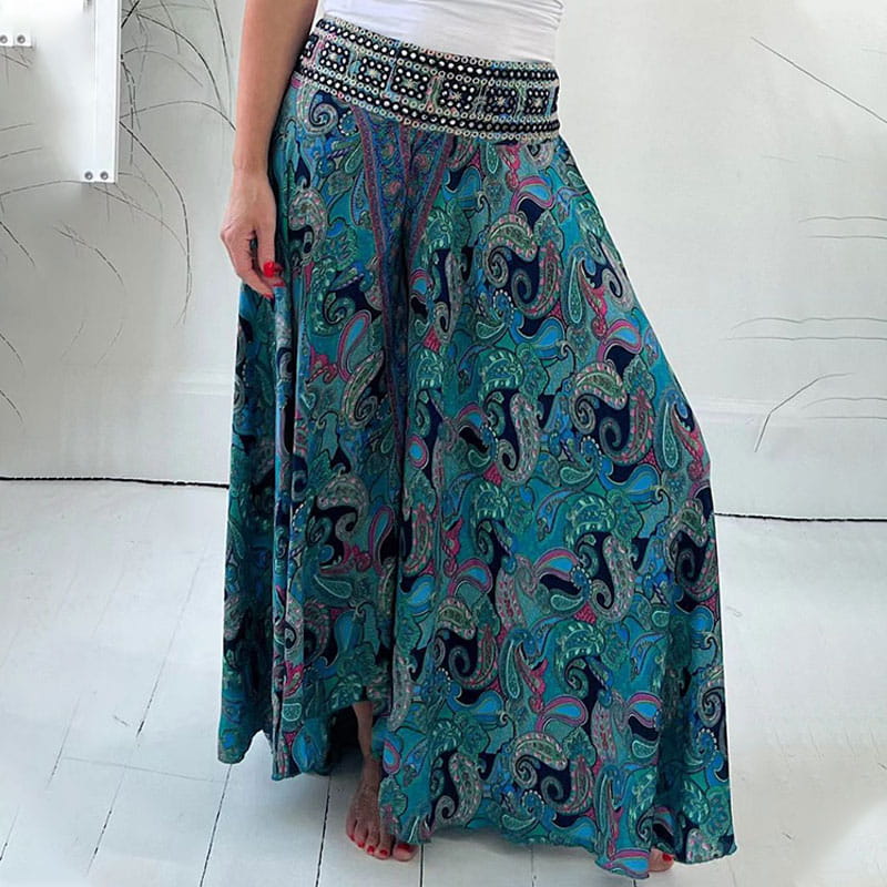 Gabrielle – Wide-Leg Boho Palazzo Pants