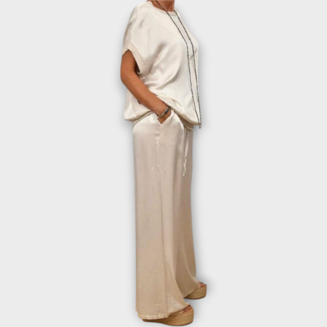 Vivian | Satin Two-Piece Set