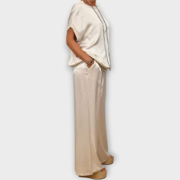 Vivian | Satin Two-Piece Set