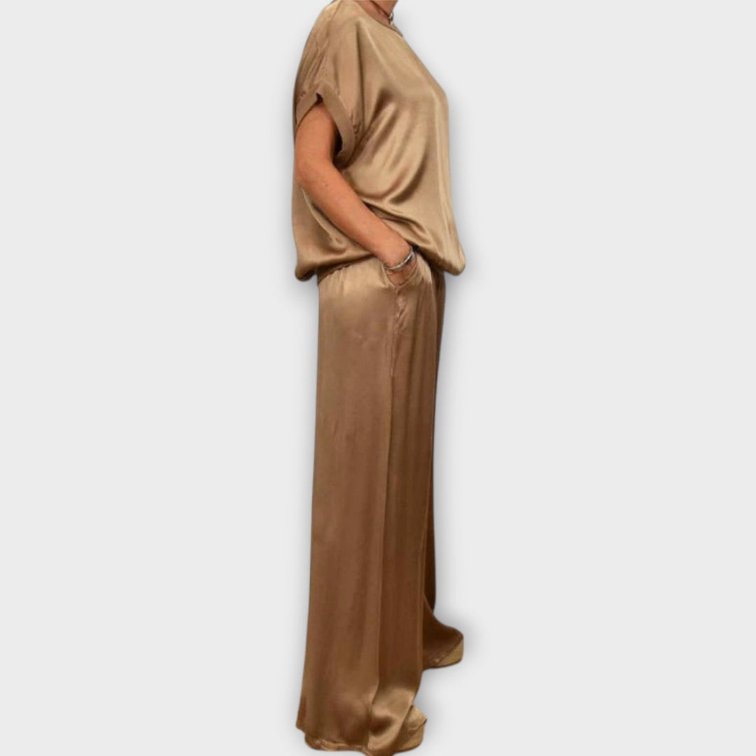 Vivian | Satin Two-Piece Set