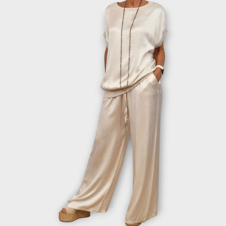 Vivian | Satin Two-Piece Set