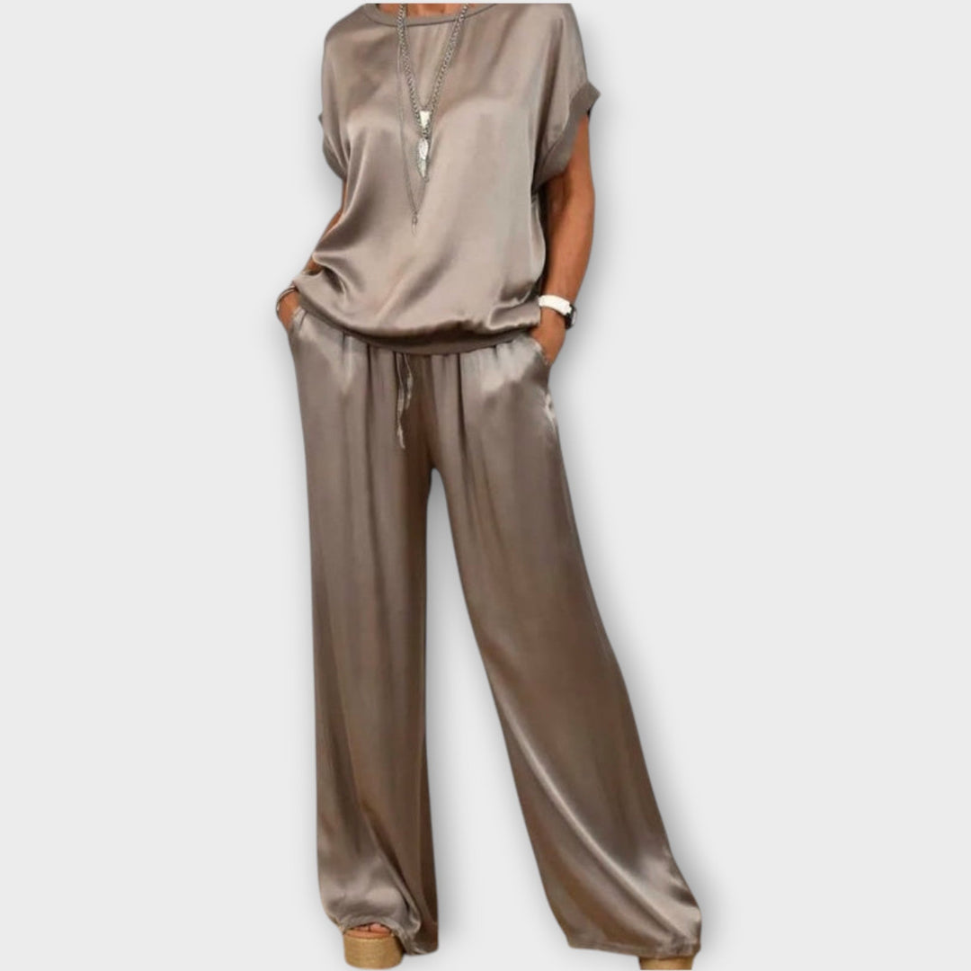 Vivian | Satin Two-Piece Set