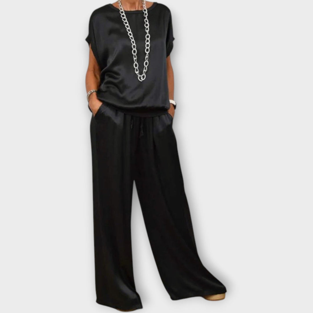 Vivian | Satin Two-Piece Set