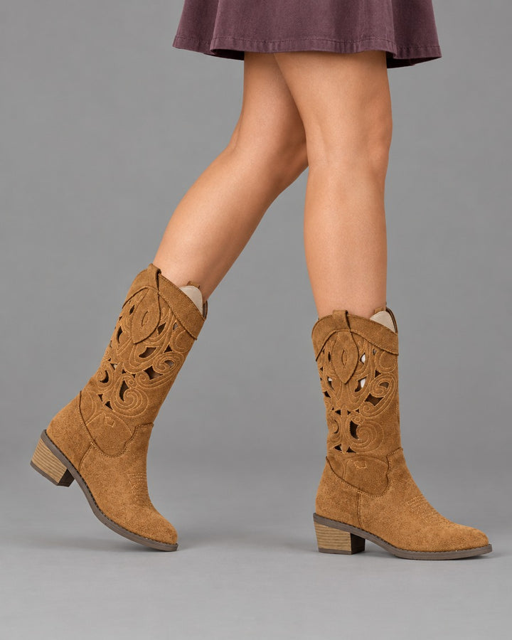 Stacy | Cutout Western Boots