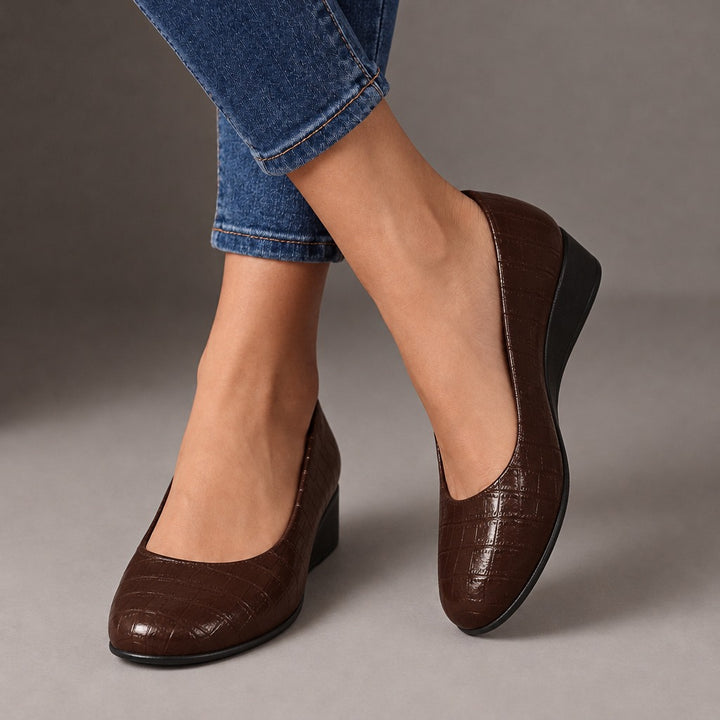 Stacy | Slip On Wedge Shoes