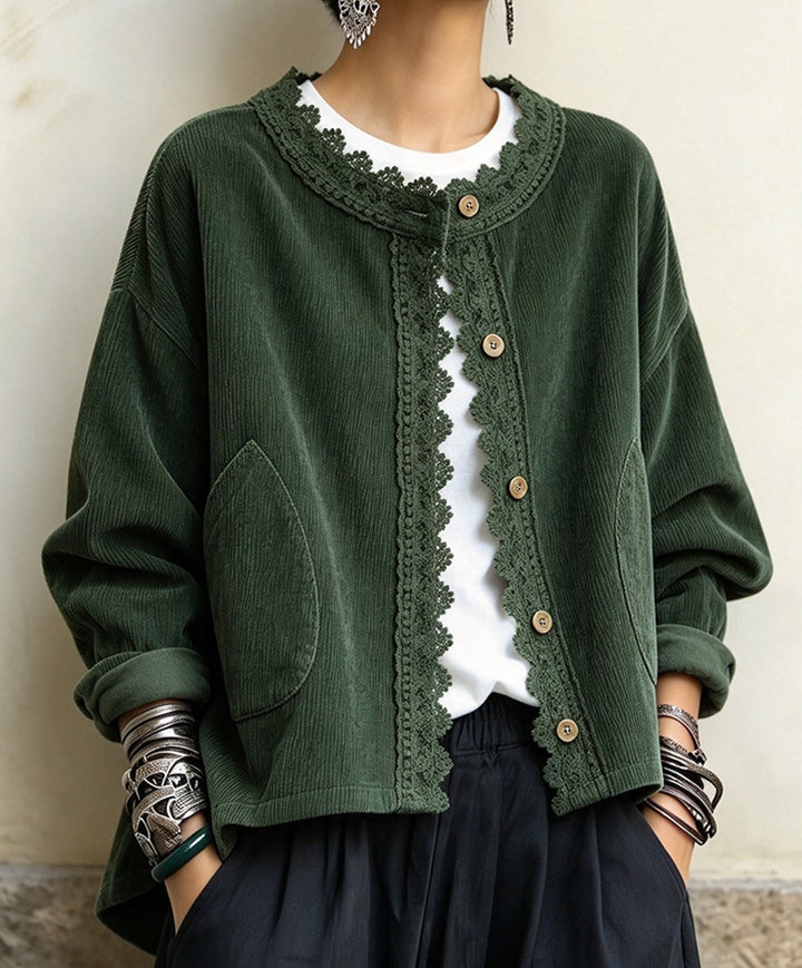 Stefanie | Lace-Trim Jacket