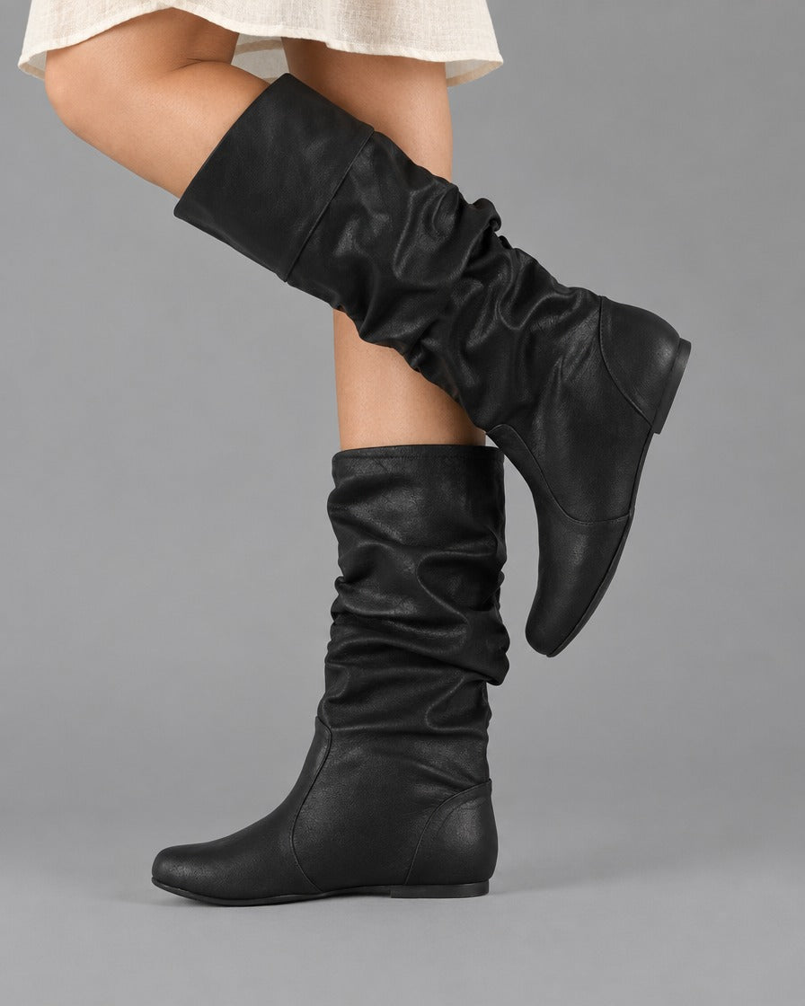 Tamara | Slouchy Mid-Calf Boots