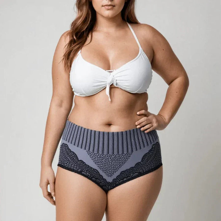 Teresa – High-Waist Shapewear Panty with Floral Lace