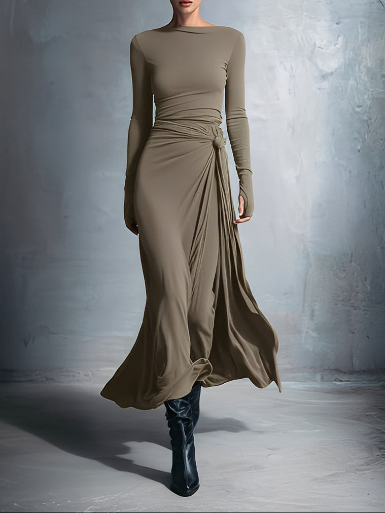 Naomi | Side Knot Maxi Dress