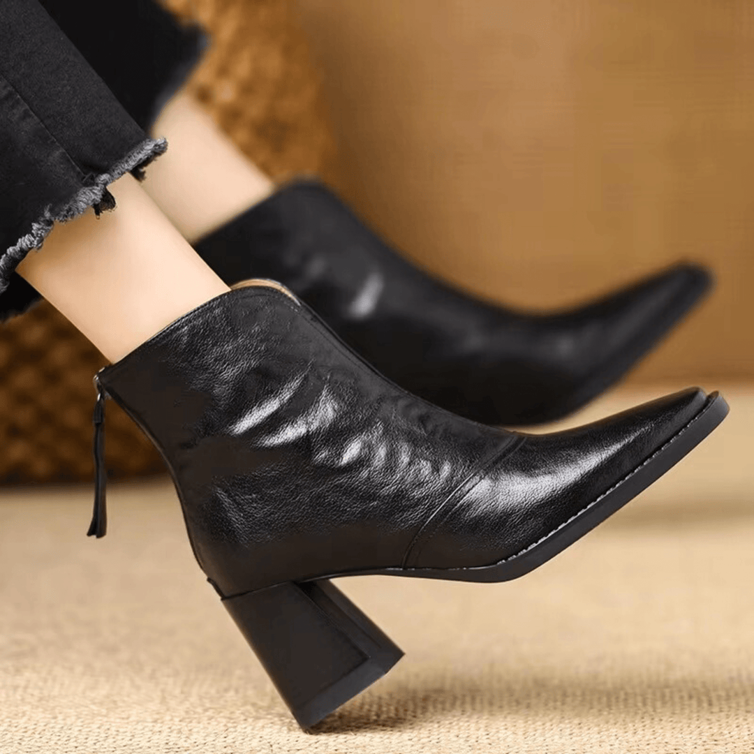 Amélie | Block Heel Ankle Boots