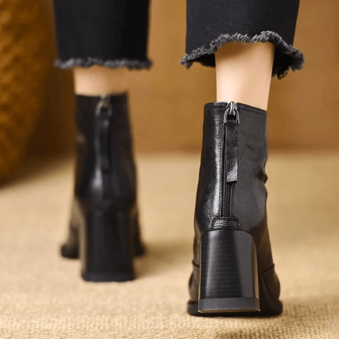 Amélie | Block Heel Ankle Boots