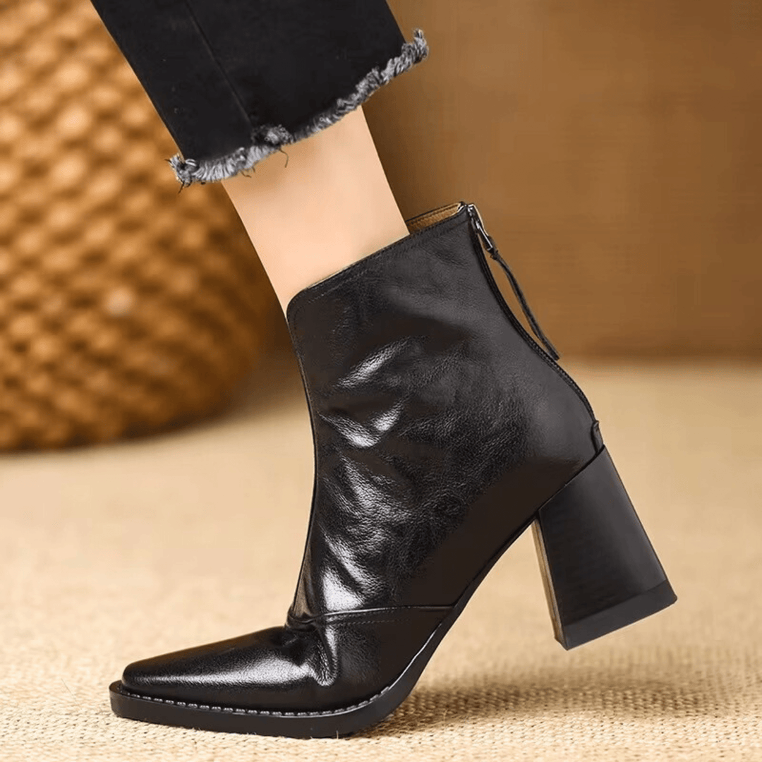 Amélie | Block Heel Ankle Boots
