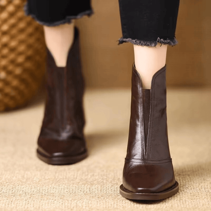 Amélie | Block Heel Ankle Boots