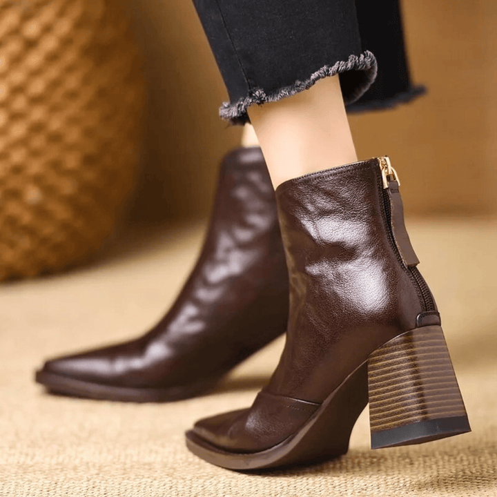 Amélie | Block Heel Ankle Boots