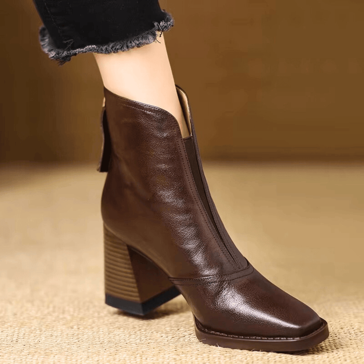 Amélie | Block Heel Ankle Boots