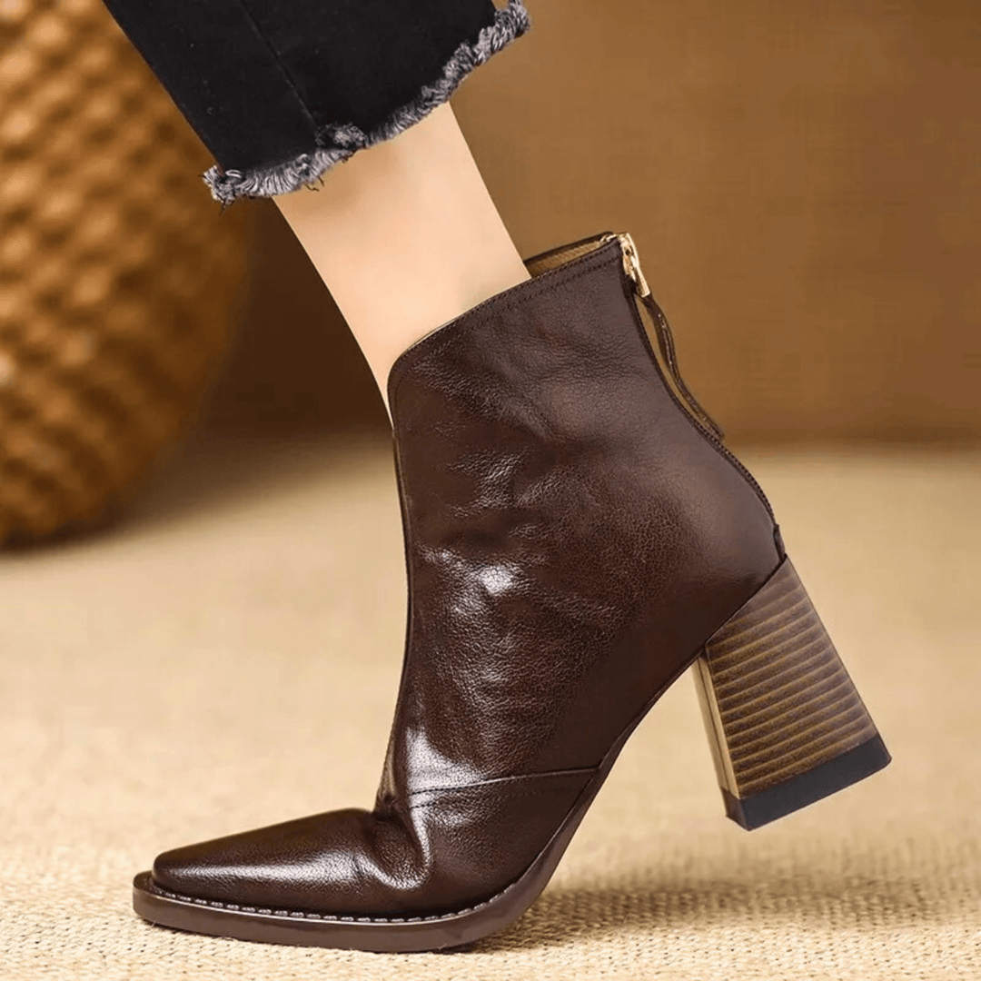 Amélie | Block Heel Ankle Boots