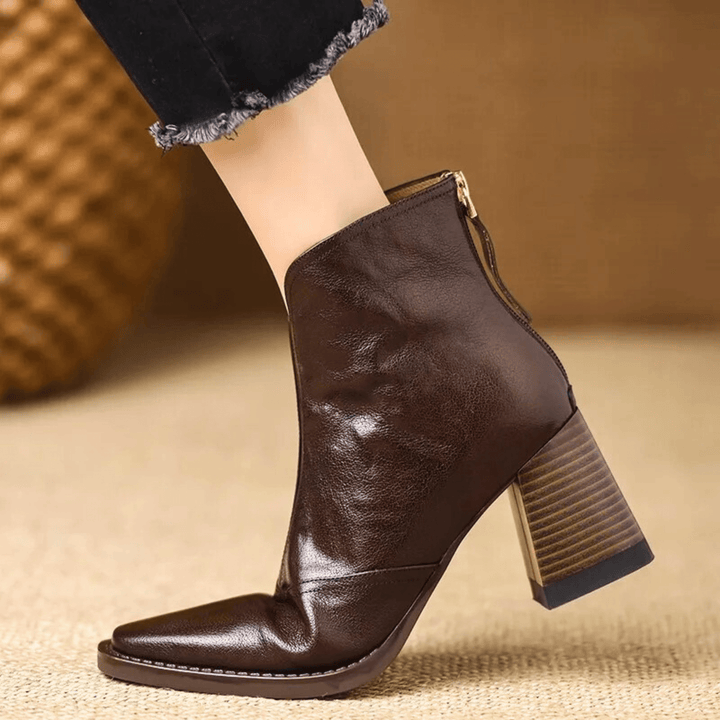 Amélie | Block Heel Ankle Boots