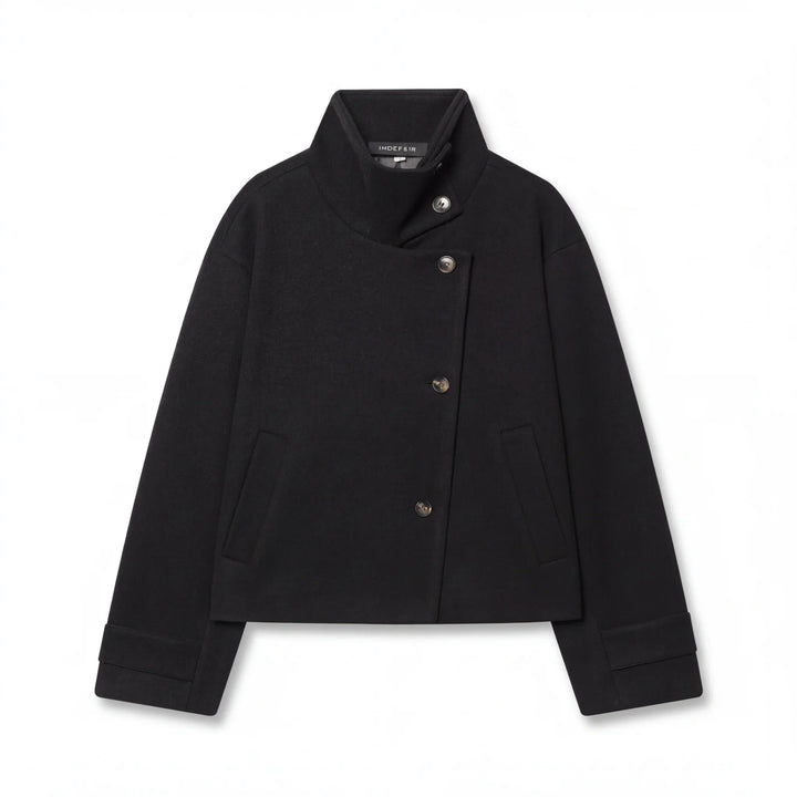 Rhoda | Stand Collar Asymmetric Jacket